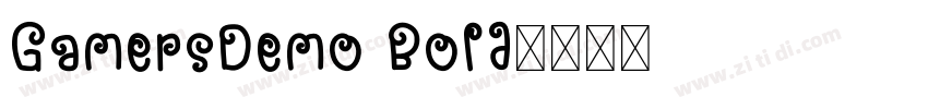 GamersDemo Bold字体转换